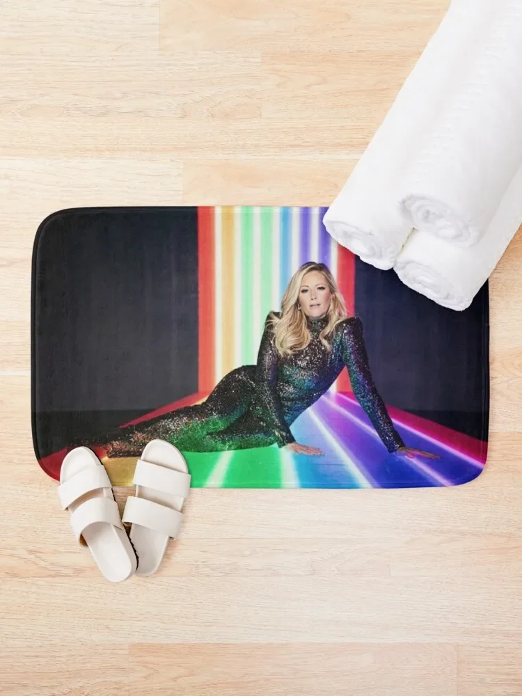 Helene Fischer Light Rainbow Bath Mat Carpet Bathrooms Bath Carpet Entrance Door Non-Slip Shower Mat