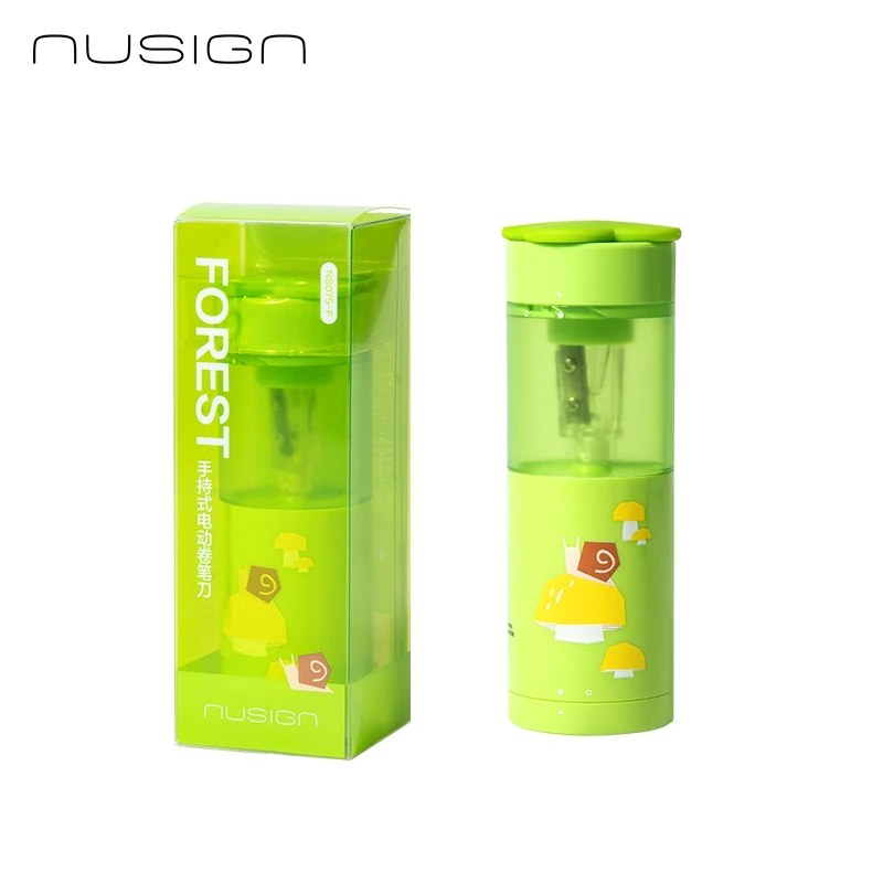 Deli Nusign NS075-F Electric Pencil Sharpener in 4 Colors with Effortless Feeding Fashion Design for Home And School Students