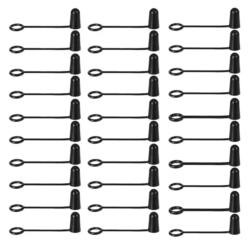 A25F-Dust Caps For Liquor Bottle Pourers, Hooded Pourers Caps With Loop Spouts, Covering For Liquor Pour Caps