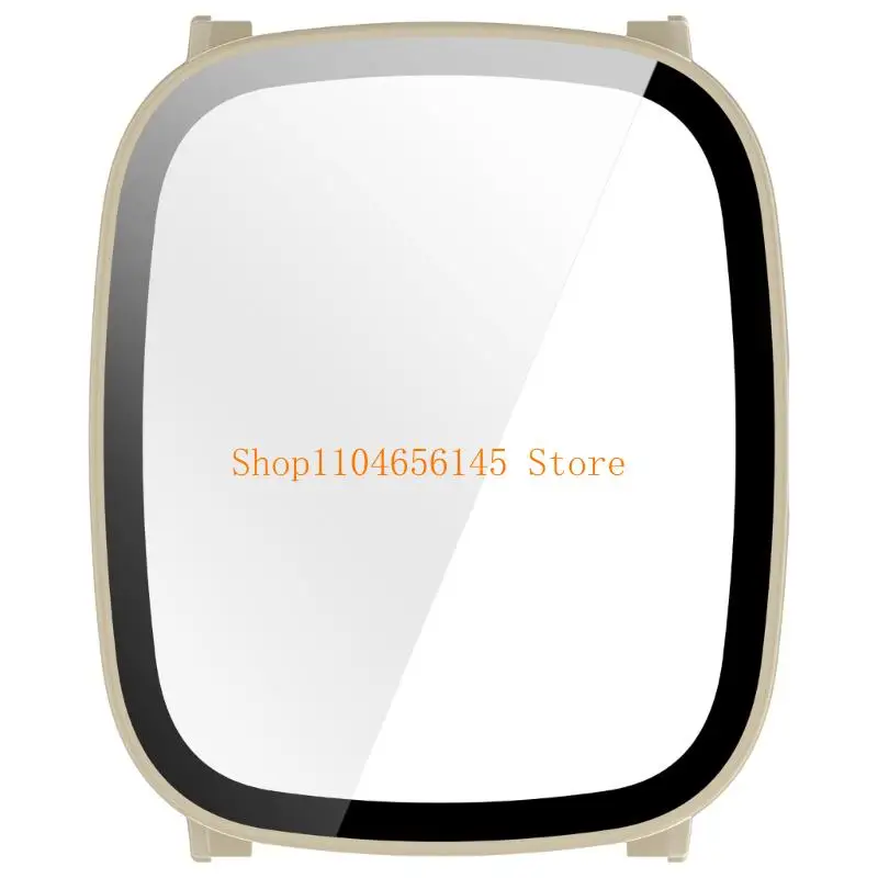 5ASD PC Tempered Glass Screen Protector Integrated Full Dekking Cover Antiscatch Shell Watch Housing Sleeving Guard voor