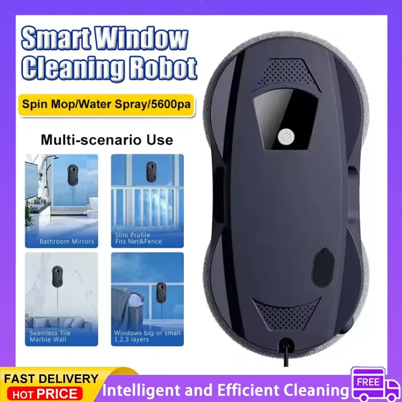 

Window Cleaning Robot Intelligent Remote Control Window Cleaning Machine Household Double Sided Glass Cleaning Machine
