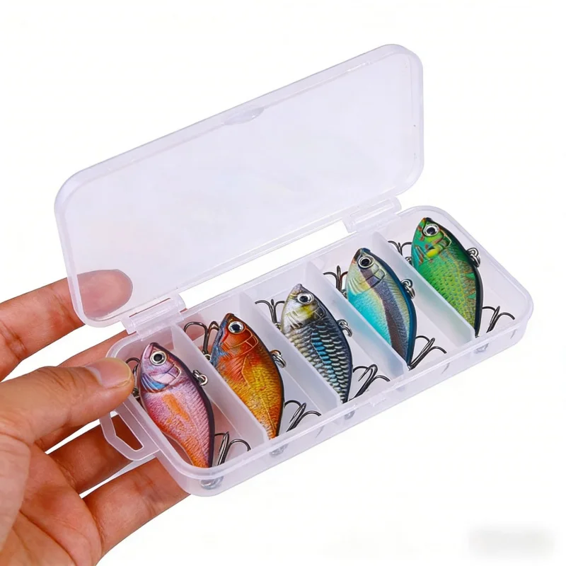 

Воблер LightningVIBLure 5.5см 13.7г, 5 шт. в коробке, окрашенная модель, универсальная бионическая приманка для морской и пресноводной рыбалки