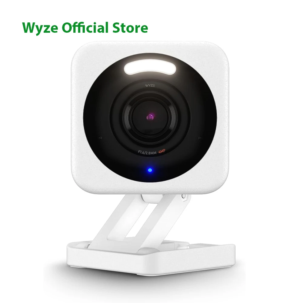 To Wyze Cam v4, 2K HD Wi-Fi Smart Home Security Camera, Indoor/Outdoor Use, Pet/Baby Monitor, Motion Activated Spotlight/Siren,