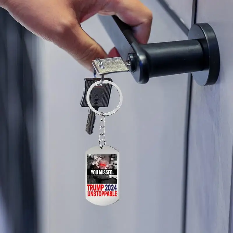 President 2024 Take America Back Keychain President Election Stuff Stainless Steel President Keychains Rally Party Favors