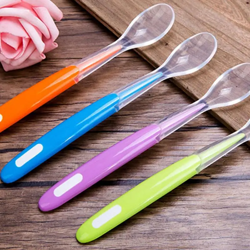 Feeding Spoons For Children Food-Grade Silicone Spoon For Kids Scoop Spoons Serving Spoon Food Supplement Children's Eating