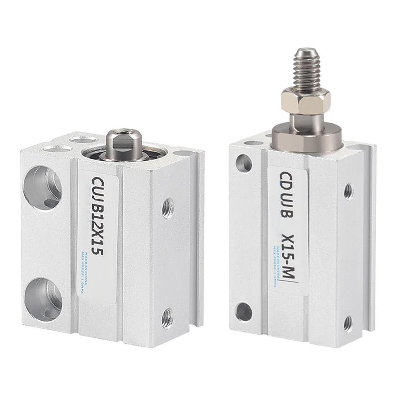 

CUJB/CDUJB12/16/20 маленький Пневматический воздушный цилиндр с отверстием 12 мм 16 мм 20 мм ход 5/10/15/20/25/30 мм