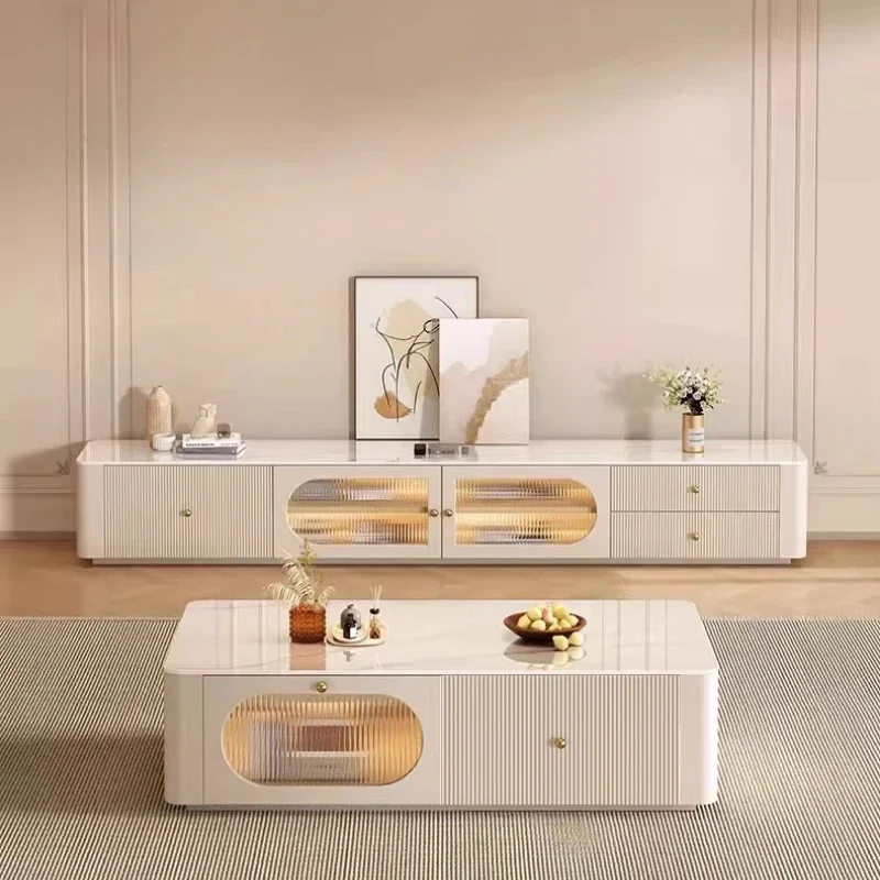 Luxury Tv Cabinet White Storage Television Modern Tv Cabinet Dresser Entertainment Mobile Tv Soggiorno Comfortable Furniture