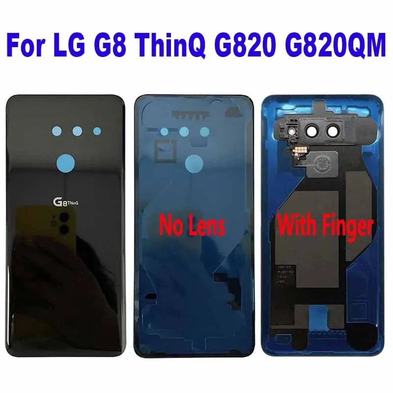 For LG G8 ThinQ G820 G820V G820N G820U G820QM Battery Back Cover Glass Rear Door Housing Case Battery Cover