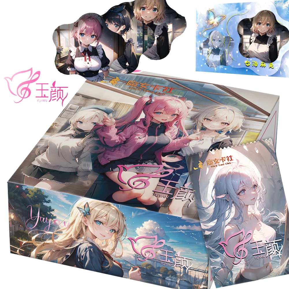 

Anime Girl Goddess Story Collection Cards for Children Booster Box Chitanda Eru Nakano Ichika Kimono Drip Adhesive Card Gift Toy