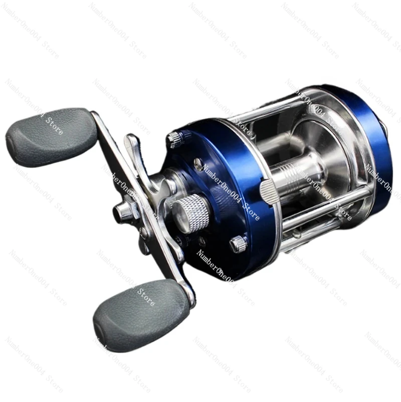 Applicable to 25-80 size Marine fishing gear drum wheel double brake all-metal fishing reel for tugs up to 18 kg