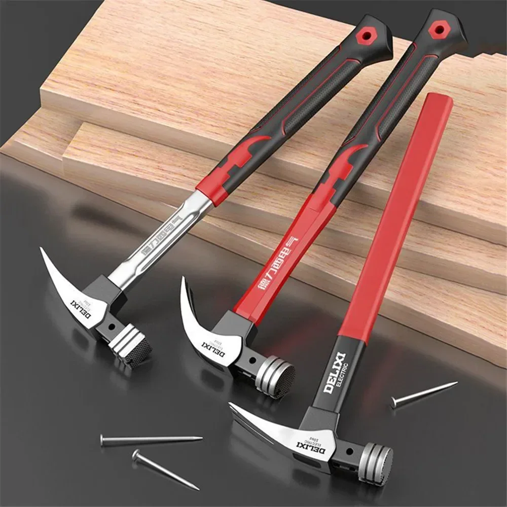 Hammer Genuine Fiber Carbon Claw Handle Multifunctional Wood Working High Steel Nail Pulling Tools Professional Convenient