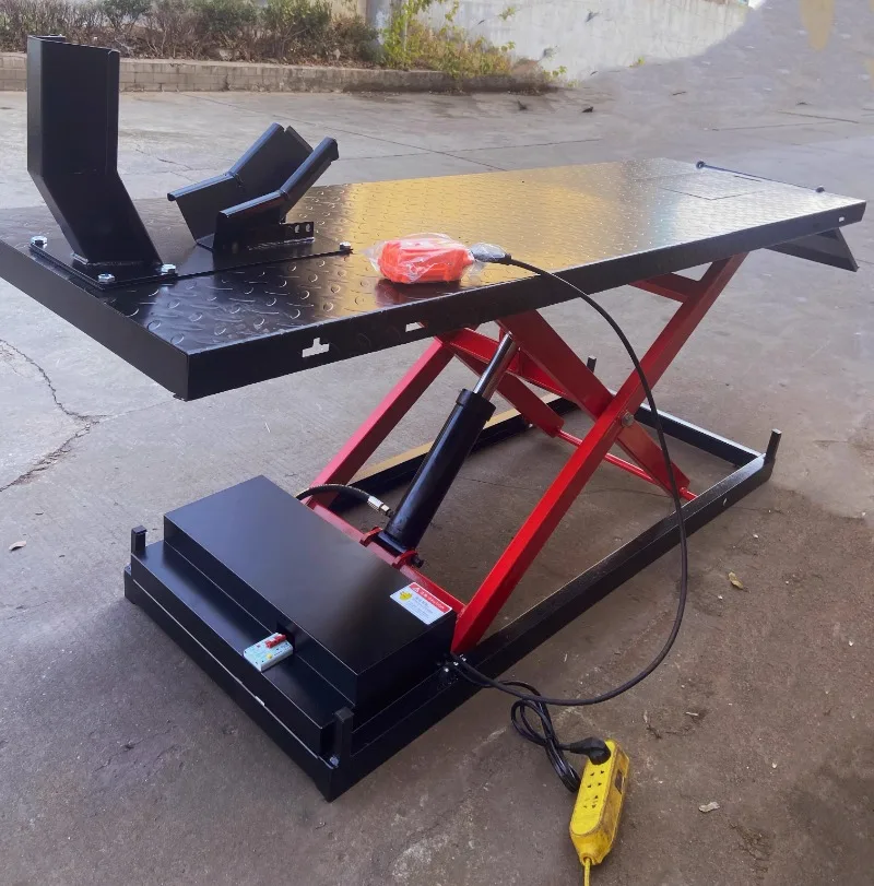 motorcycle pneumatic hydraulic repair tool lift maintenance table