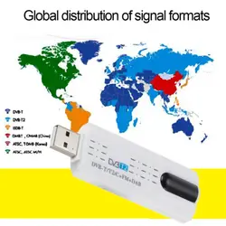 Dispositivo de TV Digital por satélite Dvb T2 USB, Compatible con dvb-c/fm/dab, sintonizador de TV estéreo de dos canales, Dongle Usb Pk Mk809iv con control remoto