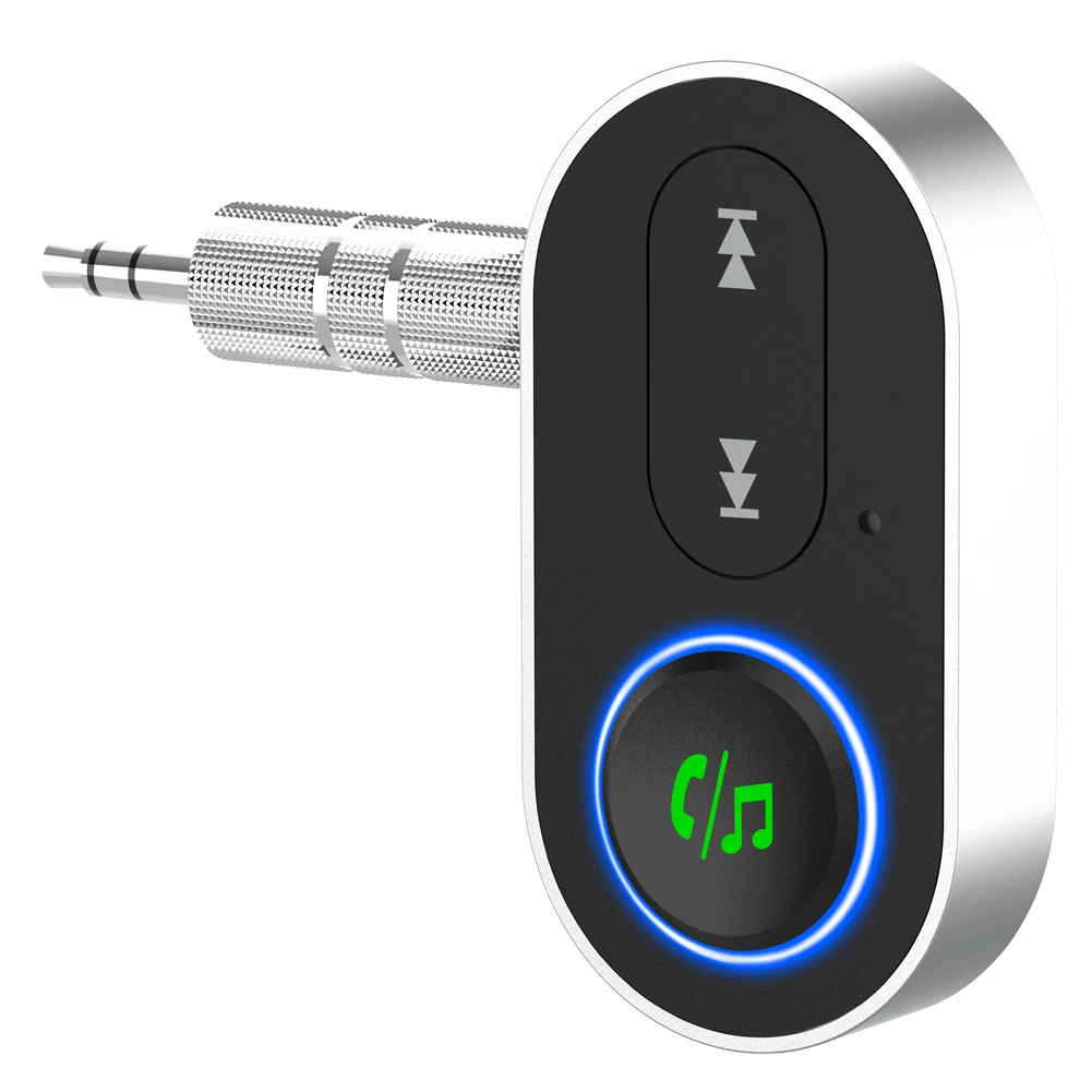 Smart for 5.3 FM Transmitter MP3 Player with 16h Battery Life AUX/USB Airplane Mode Voice Assistant WAV-BR10P