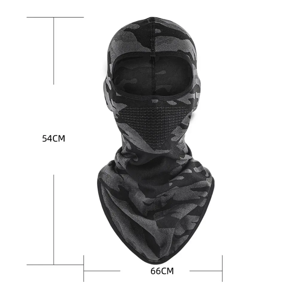 Kamuflaż kominiarka pełna twarz szalik narciarstwo jazda na rowerze pełna twarz osłona na twarz zima szyi głowy cieplej taktyczne Airsoft Cap kask