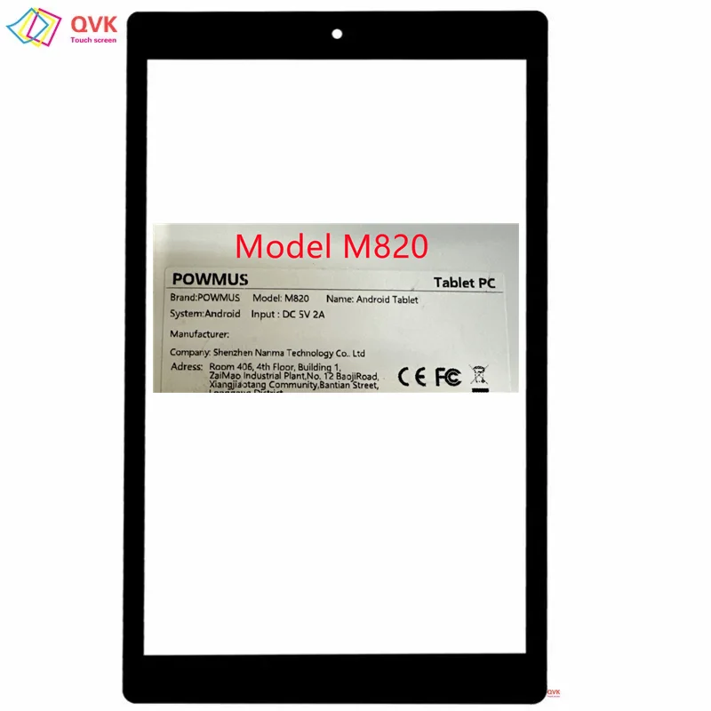 

10,1-дюймовый черный для планшетного ПК POWMUS M820, емкостный сенсорный экран, дигитайзер, внешняя стеклянная панель