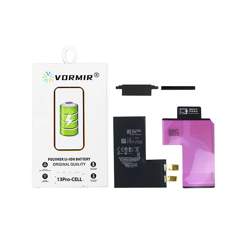 5pcs Vormir Battery Cell No Flex For iPhone 11 12 13 14 15 16PM High Capacity Batteri Replacement Parts Need BMS Board Soldering