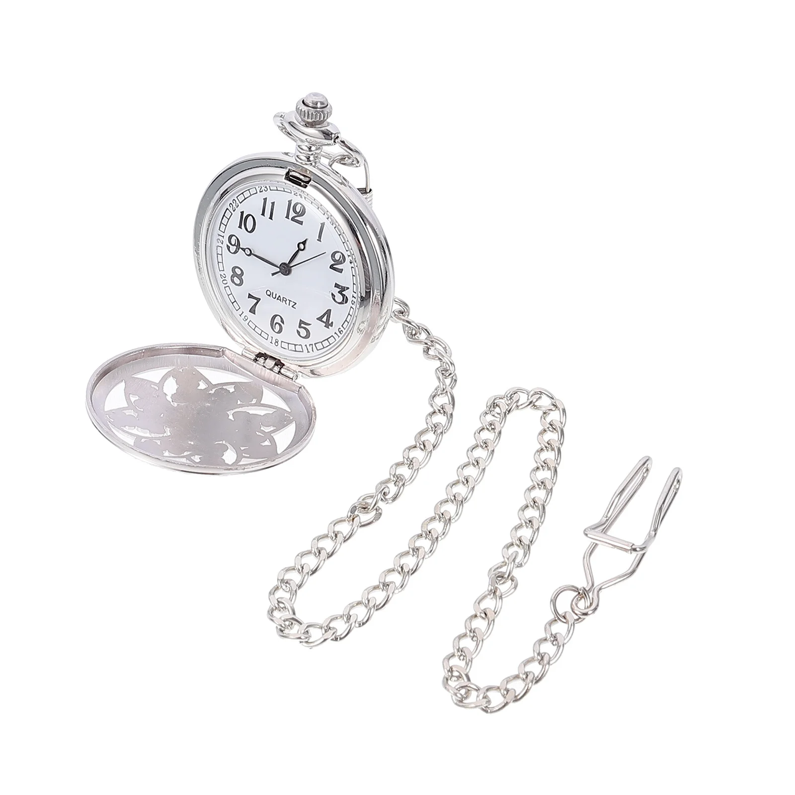 

1pc Retro Vintage Pocket Watch Hollow Sunflower Design Alloy Quartz Pendant For Men Women Fashion Accessory Gift Relieve Stress
