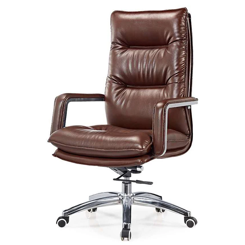 Ergonomic Luxury Office Chair Leather Modern Design Revolving Office Chair Wheels Swivel Silla Escritorio Household Supplies