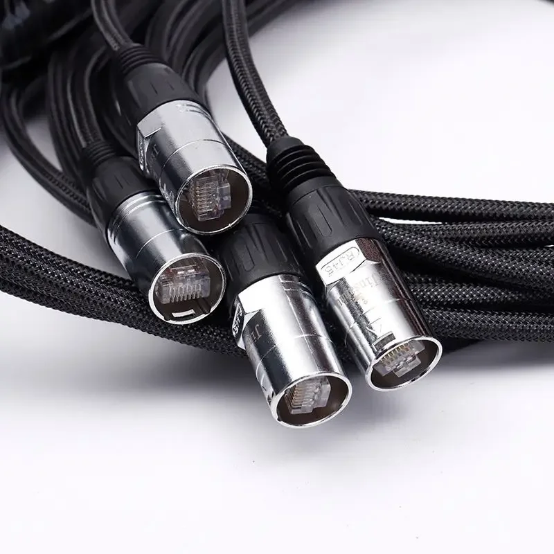 Factory Professional 8 Channel Cat6 Shield Rj45 Ethernet Network Snake Cable For Outdoor Display Screen 50 80 Meter