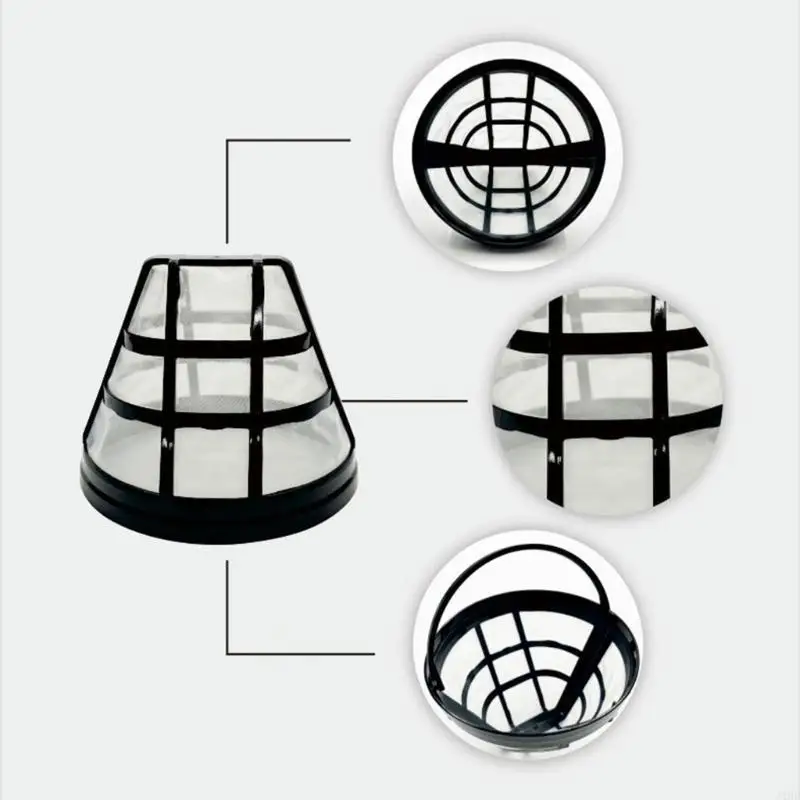 J1HF Espresso Filter Cup Coffee Ground Strainer Espresso Powder Bowl Nylon Texture Coffee Machine Accessory for Coffee