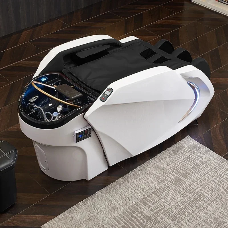 Light and intelligent electric shampoo bed for hairdressing room, for Thai fumigation head treatment