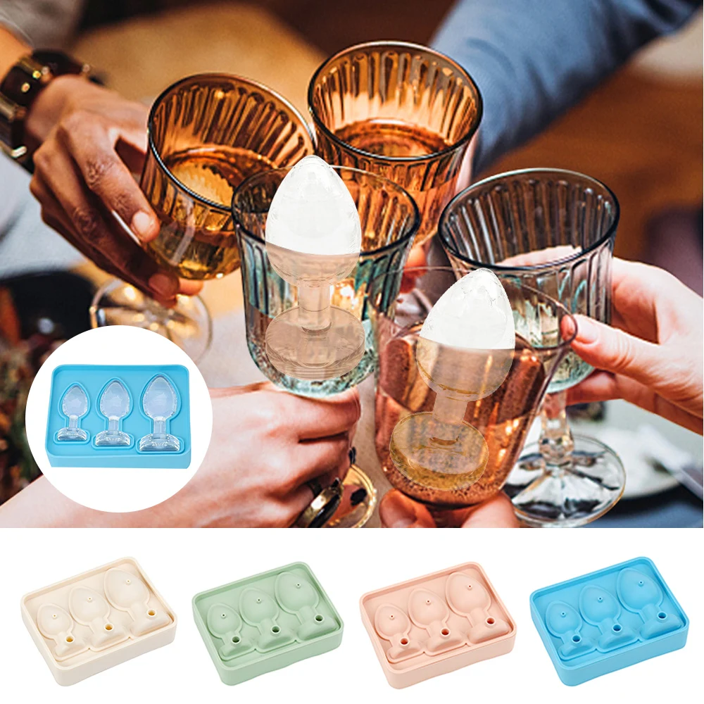 Silicone Ice Cube Molds For Ice Chilling Whiskey Cocktails Juice Drink New Adult Prank Ice Cube Mold Trays Fun Shapes Novelty