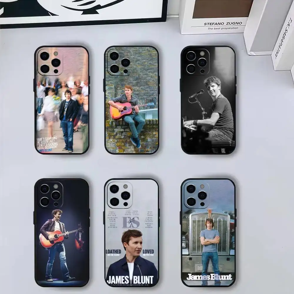 J-James B-Blunt Capa de telefone para iPhone 17,16,15,14,13,12,11 Plus,Pro,Max,XS Capa macia de silicone