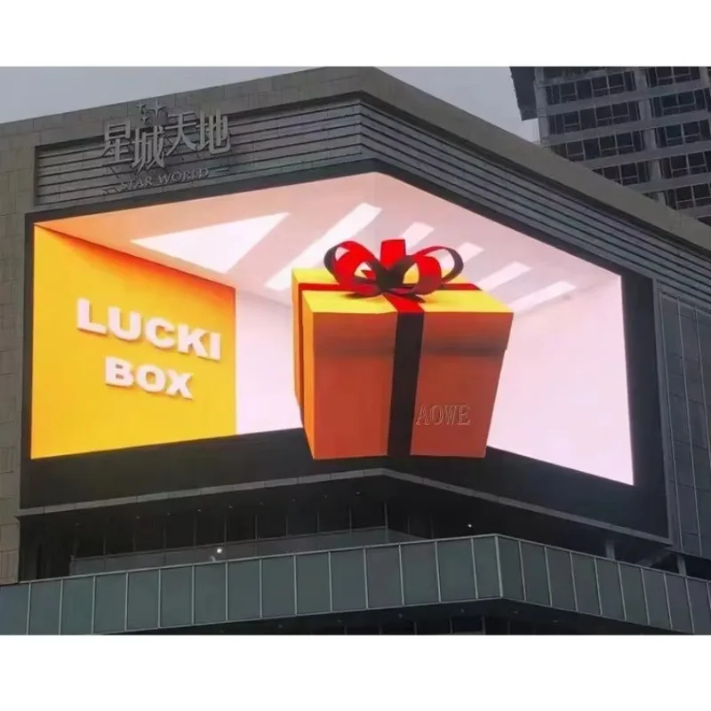 

3D Outdoor LED Display Screen Large Building Digital Billboard for Mall Commercial Advertising