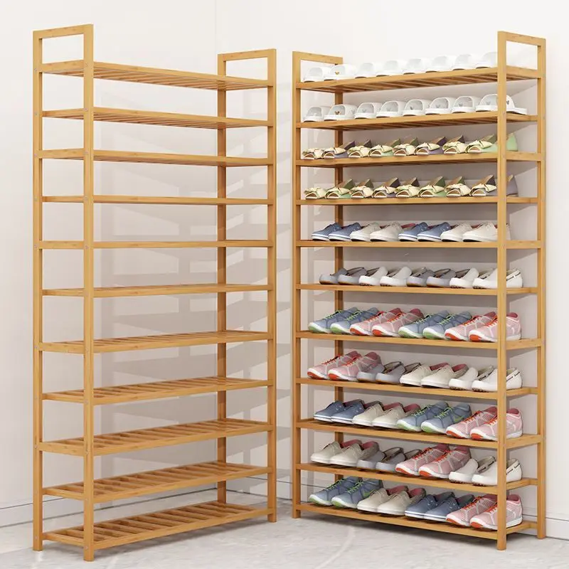 Indoor Simple Multi-layer Shoe Rack Dust-proof Bamboo Entrance Hall Home Economic Storage Cabinet for Dormitory And Household