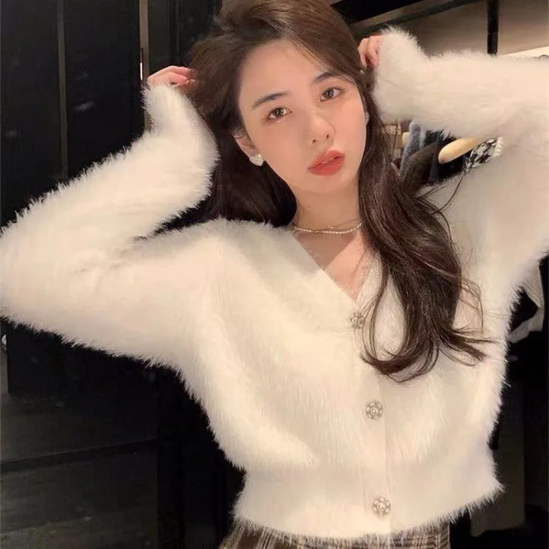 Spring Sweater Women Cardigan Sweater Female Autumn Female Wool Knitting  Winter Clothes Women  Korean Fashion Tops Y2k Kpop 겨울옷