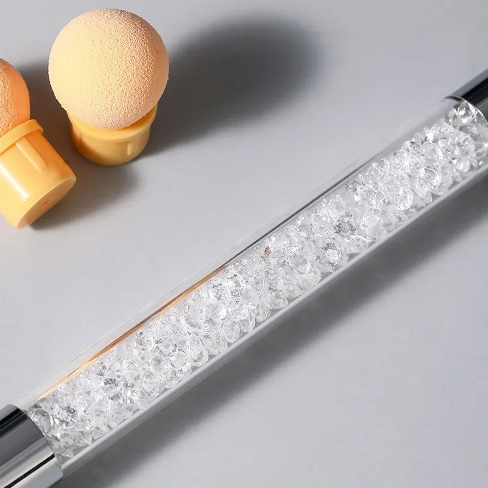 5 個のネイルブラシセットグラデーションスポンジアートブラシアクリルジェルグリッターパウダードットツールマニキュア用