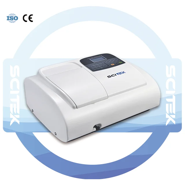 Single Beam Visible Spectrophotometer 320-1100nm  Spectrophotometer with USB