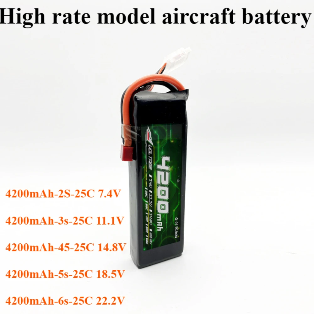 

25C/35C 4200mAh2S 3S 4S 5S 6S Model Ship High Rate Lithium Battery Pack