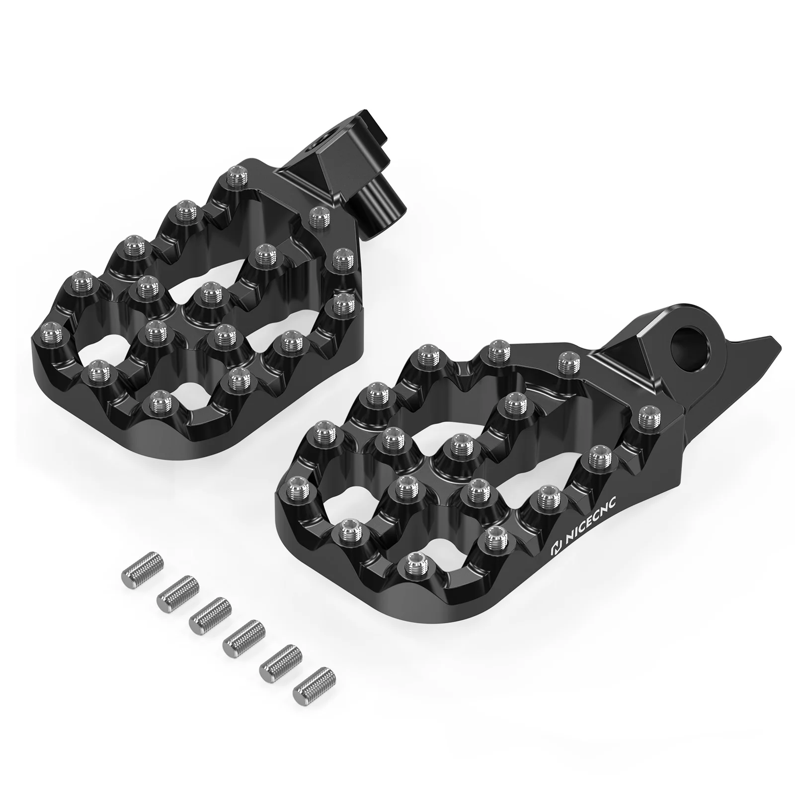 For Yamaha YZ250F YZ450FX WR450F 2024 YZ450F 2023-2024 Motorcycle Offset Foot Pegs Footrest Enlarged Pedals YZ450F 2023-2024