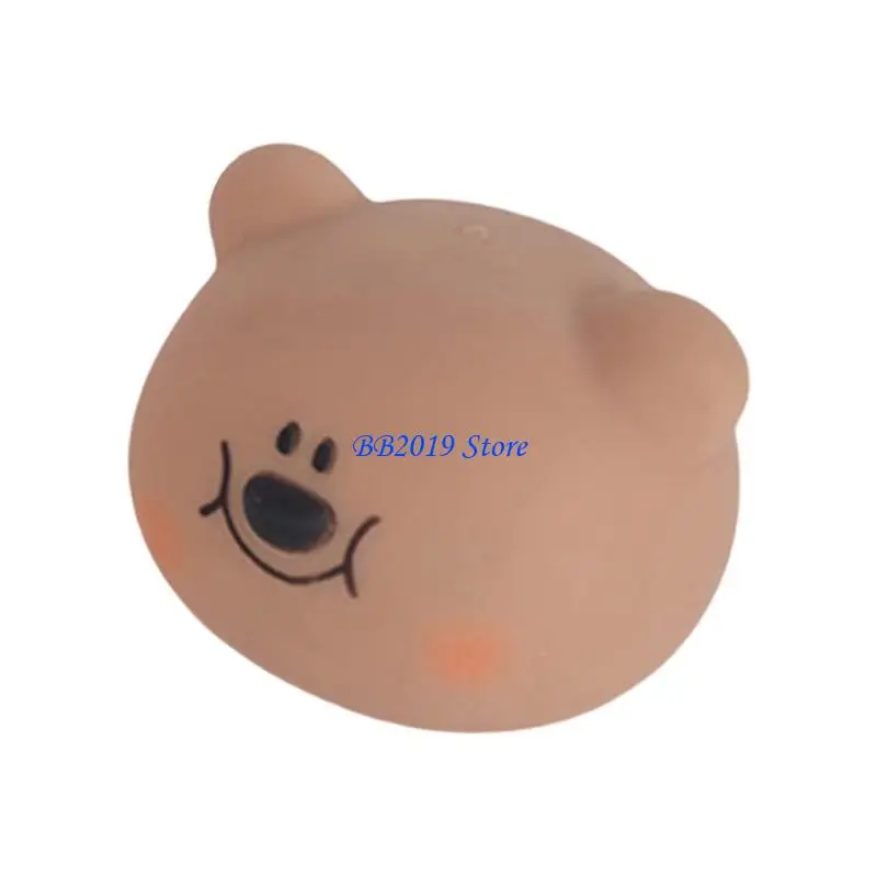 Q0KB 휴대용 및 탄력있는 짜기 토끼 돼지 스트레스가 많은 시간을위한 사랑스러운 창조적 인 장난감 장식 손 사무실 장식품