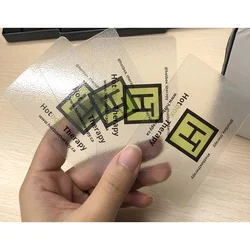 맞춤형. product. 프로그래밍 가능 144 바이트 NFC 칩, 투명 NFC 명함