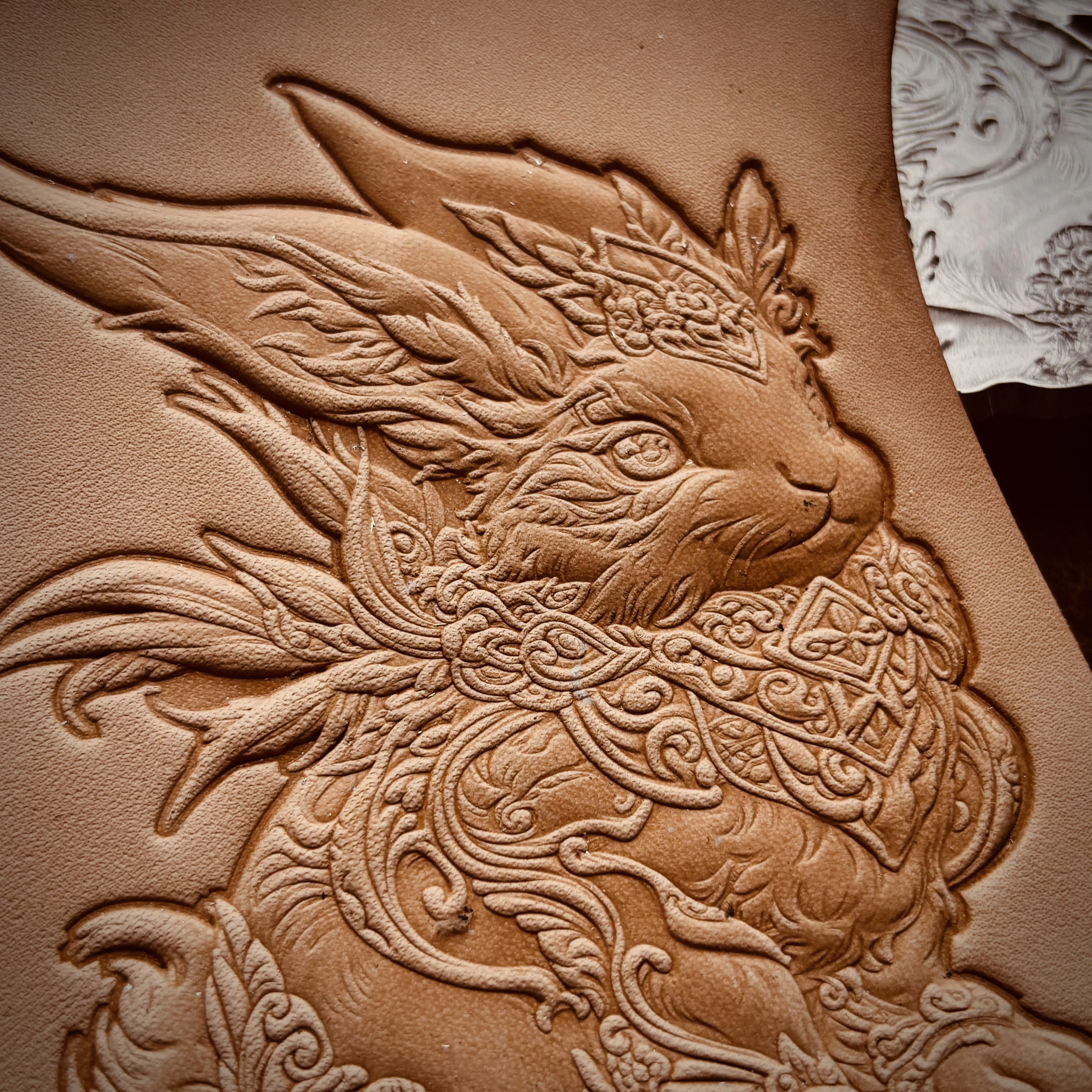 3D Rabbit Pattern Leather Embossing Stamp Metal Pressing Mold Leather Carving Tool Leathercraft Hydraulic Pressure Stamper