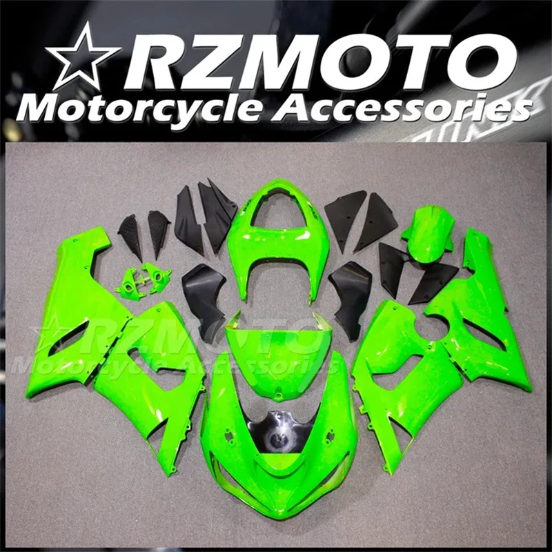 4Gifts Injection Mold New ABS Motorcycle Fairings Kit Fit For KAWASAKI ZX6R 636 2005 2006 05 06 Bodywork Set Custom Green