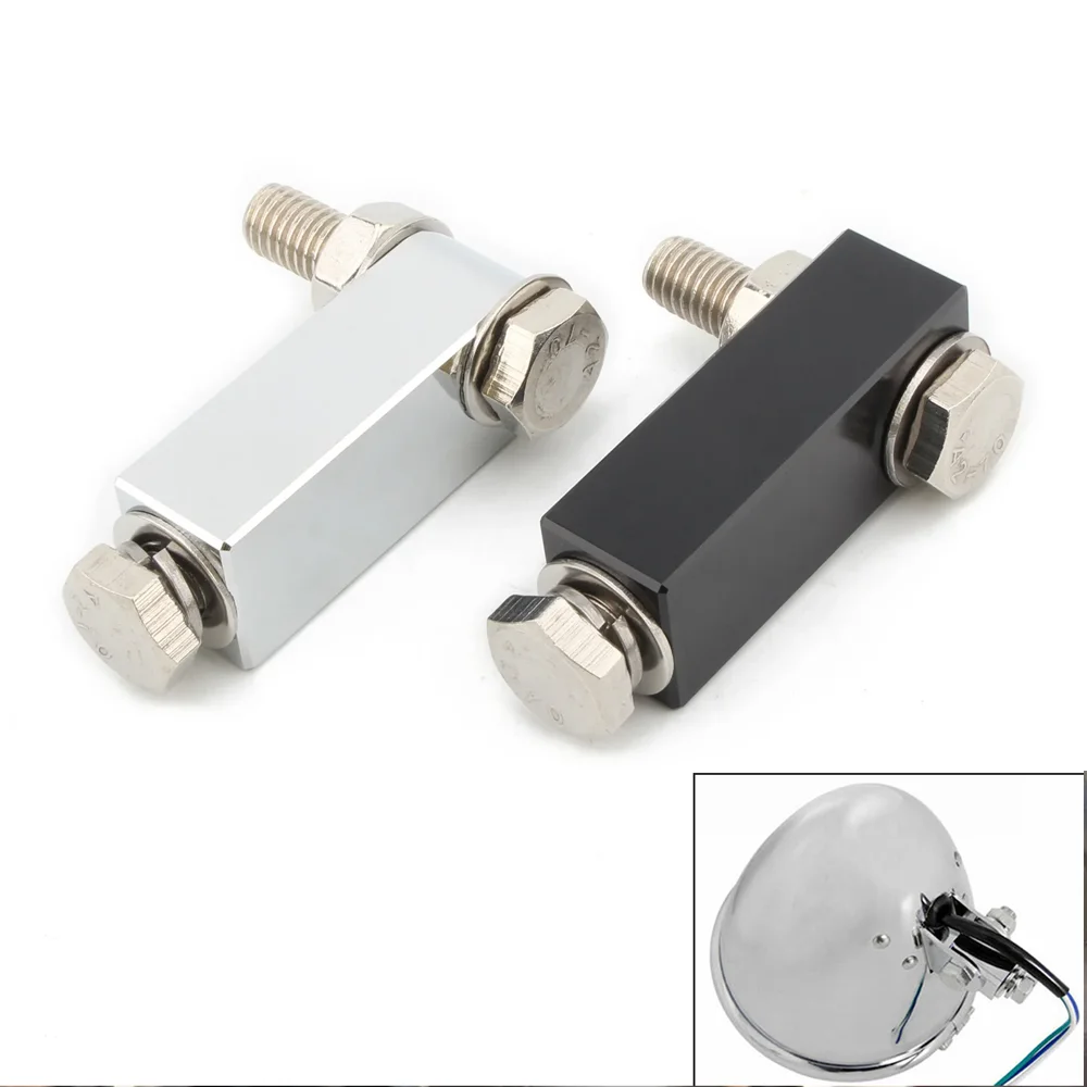 

Motorcycle 5.75"/7" Headlight Mounting Block Extension Bracket For Harley Dyna Wide Glide FXWG Breakout Rocker Softail