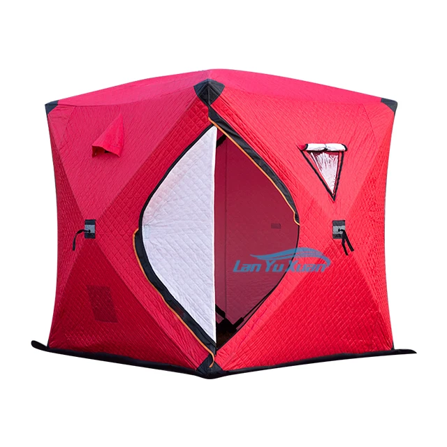 Winter Fishing Tent Hot Sale 4 Person s  Glamping Outdoor Carp Cube  Sauna Oem Ice 