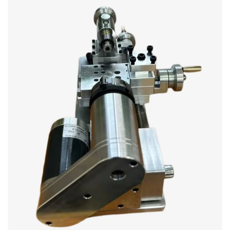 Exquisite Desktop Mini Lathe DIY Homemade Small Lathe For Metal Wood Turning Processing Hobby Work