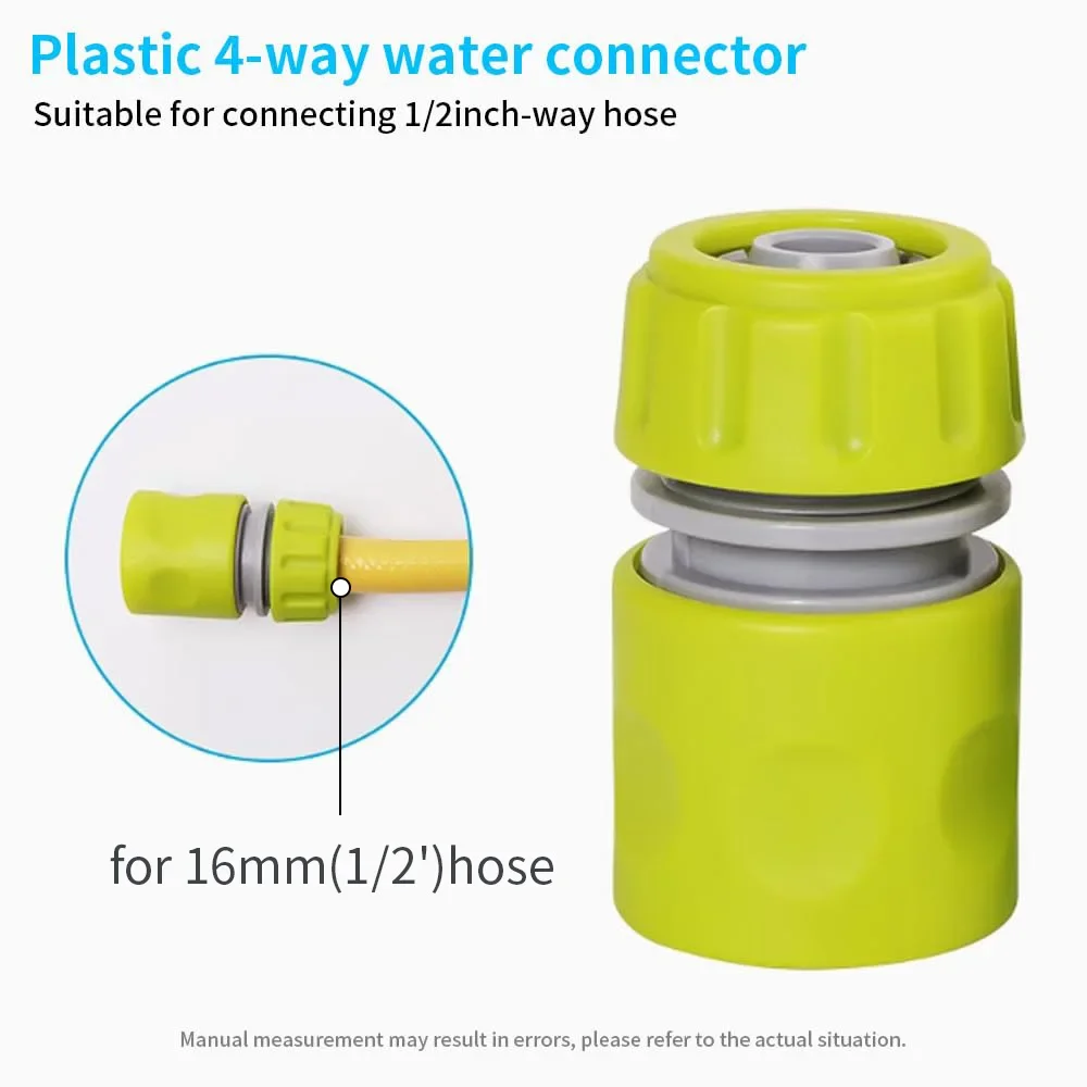 10PCS Garden 1 2 inch 16mm Connectors for Gardening Tap Water Hose Extend Repair Fitting Water Tool Pipe Quick Connect Adapter