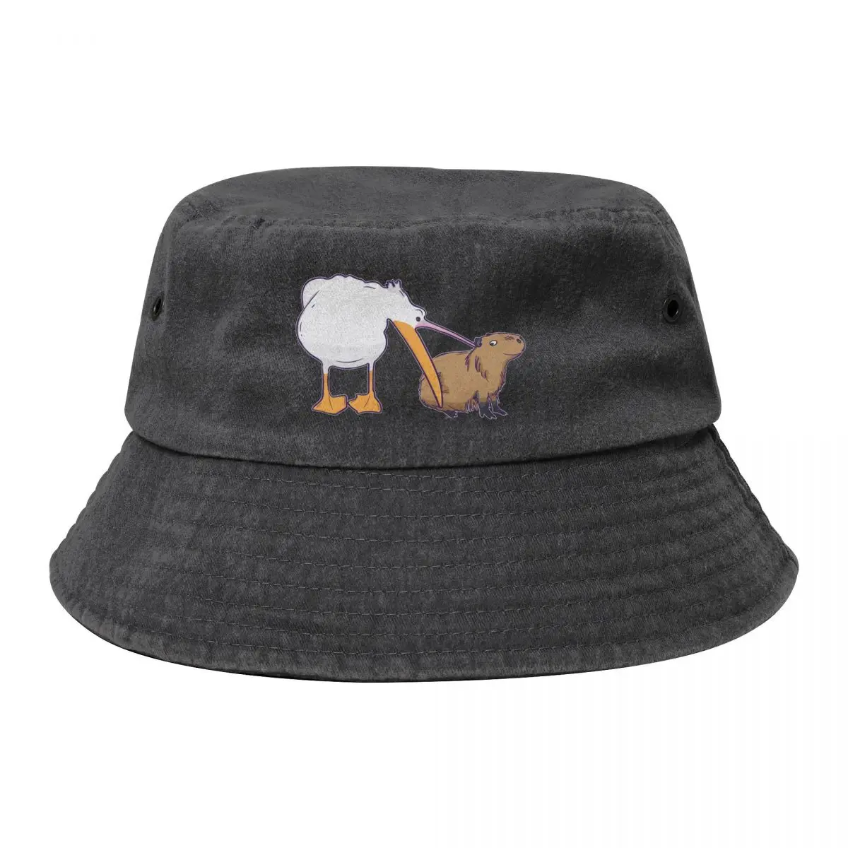 

Don't Worry, Be Capy. Capaybara Unbothered Funny Bucket Hat Dropshipping western Hat New In The Hat Man Women's