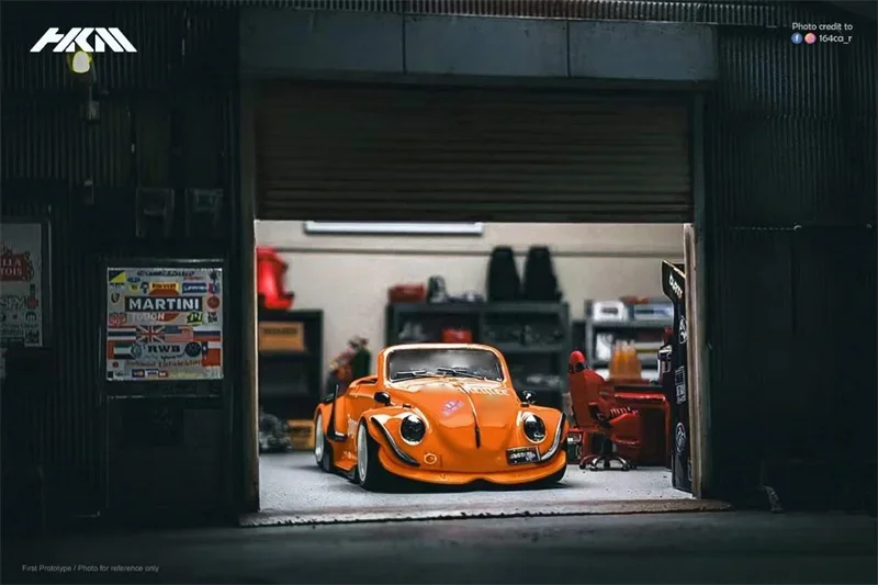 HKM 1:64 RWB orange / pinkpig Diecast Model Car