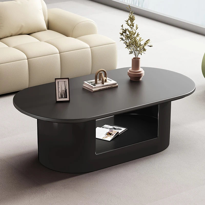 

With Storage Modern Coffee Table Nordic Oval Tea Trendy Coffee Table Living Room Minimalist Meubles De Maison Salon Furniture