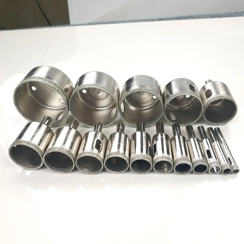 7-16pcs 3mm-100mm Diamond Coated Hss Drill Bit Set Tile Marble Glass Ceramic Hole Saw open Drilling Bits Diamond Core Bit