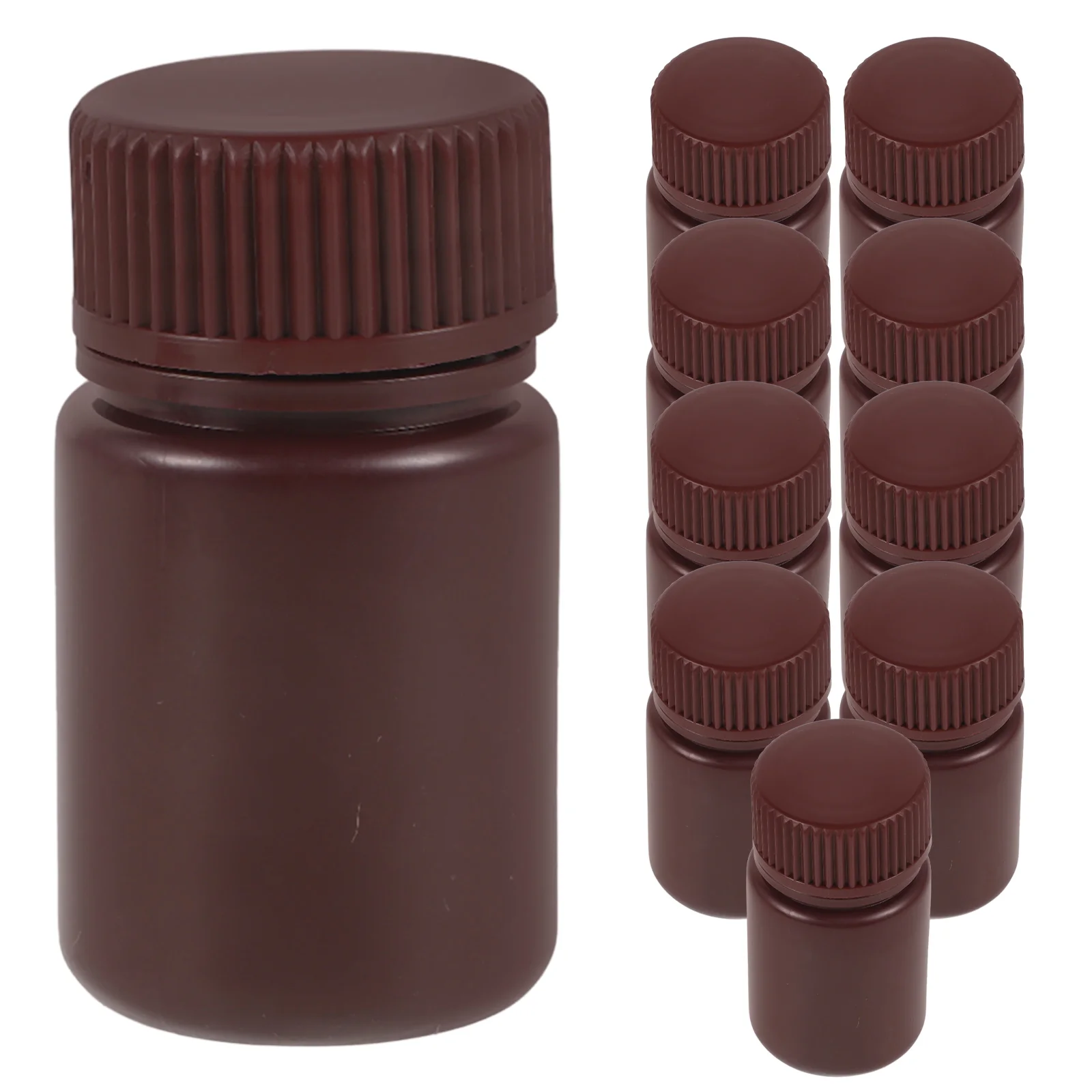 

10Pcs Light Resistant Wide Mouth Reagent Bottles High Temperature Resistant Laboratory Storage Containers Sample Chemical
