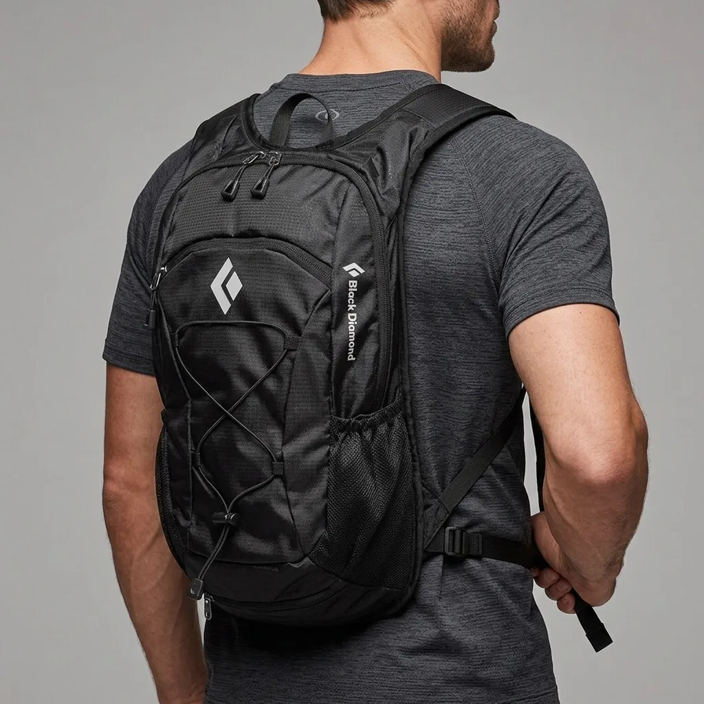 Black Diamond Neuer Outdoor Leichtgewicht Offroad-Rucksack 20L Langlebige Wasserfeste Wander- und Reisetasche für Männer und Frauen – Detail 7