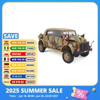 HG HG4-51 TRASPED 1/18 2.4G 4WD RC Car STEYR 1500A Command Vehicle LED Light Crawler Off-Road Climbing Truck RTR Models Toys